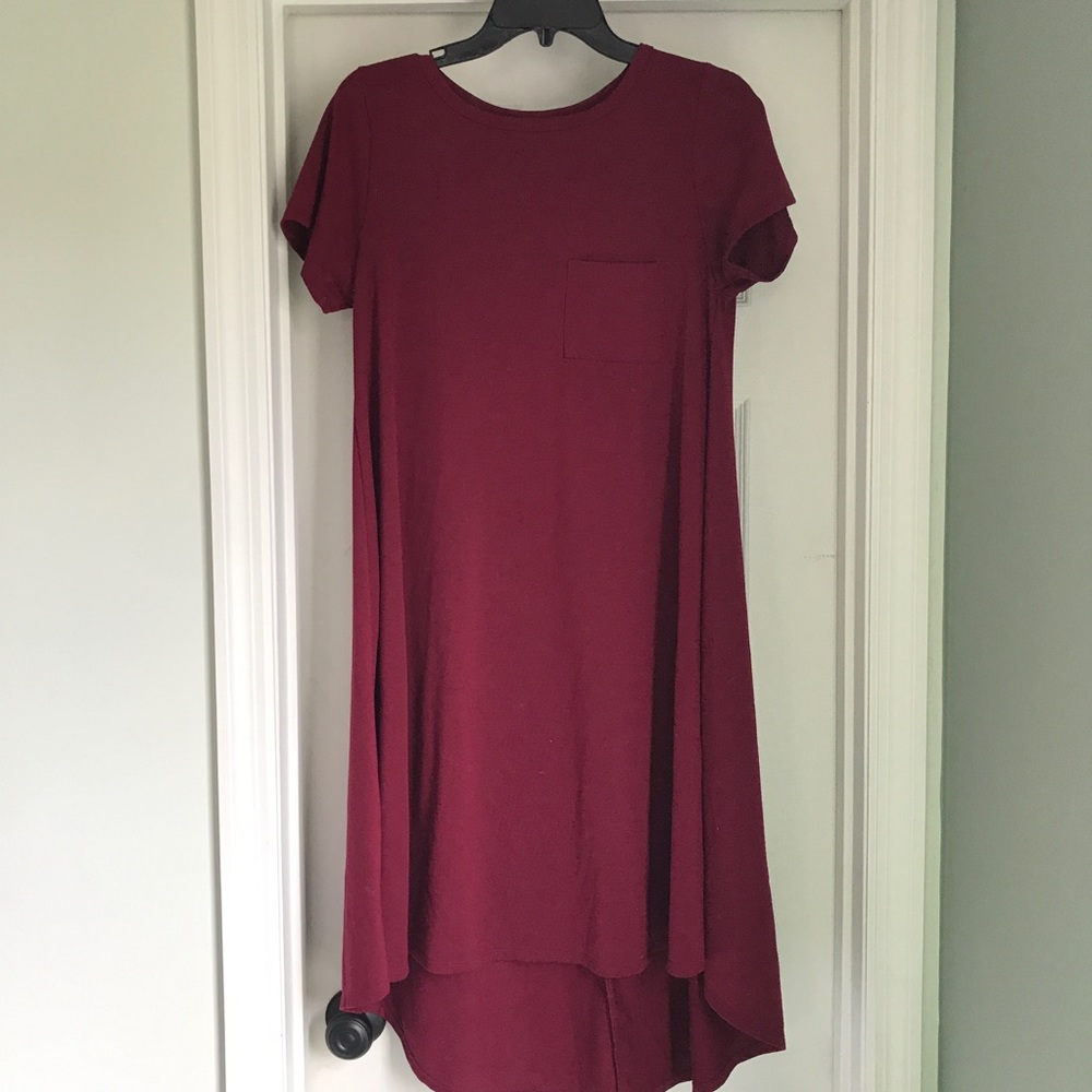 Burgundy/Wine Colored Carly Dress Lularoe